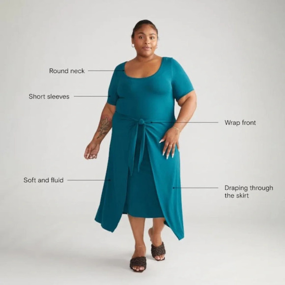 Universal Standard Palermo Divine Jersey Wrap Dress, size “small” (14/16) - Picture 13 of 14